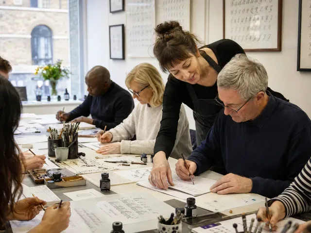 In-Person London Calligraphy Course for Beginners at London Calligraphy