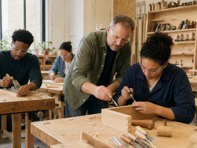 Woodworking Workshop Make A Knife Block at POW Workshops