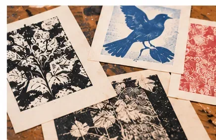 Lino Printing Day at Putney School of Art and Design