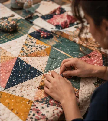 Hand Quilting with Sarah Hibbert at Ray Stitch