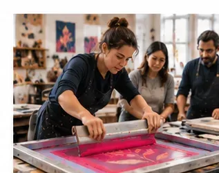 Painterly Screenprinting at Putney School of Art and Design