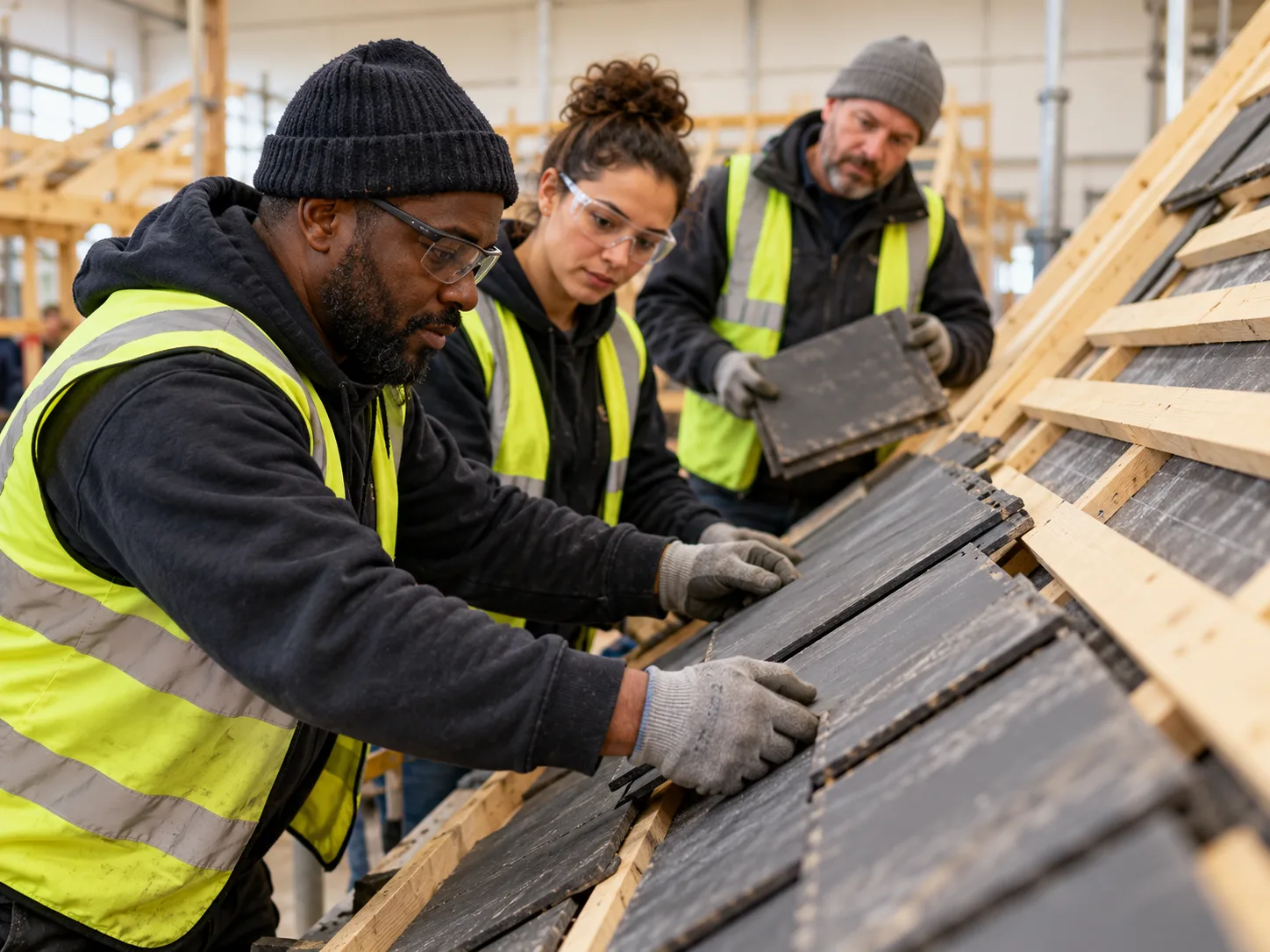 GRP Fibreglass Roofing at Builder Training Centre
